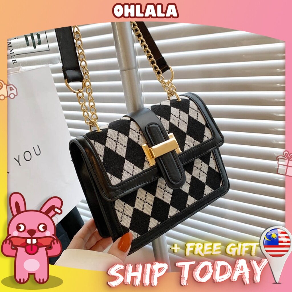 READY STOCK?OLL Shoulder Bag Crossbody Wanita Beg Sling Bag Ins Style