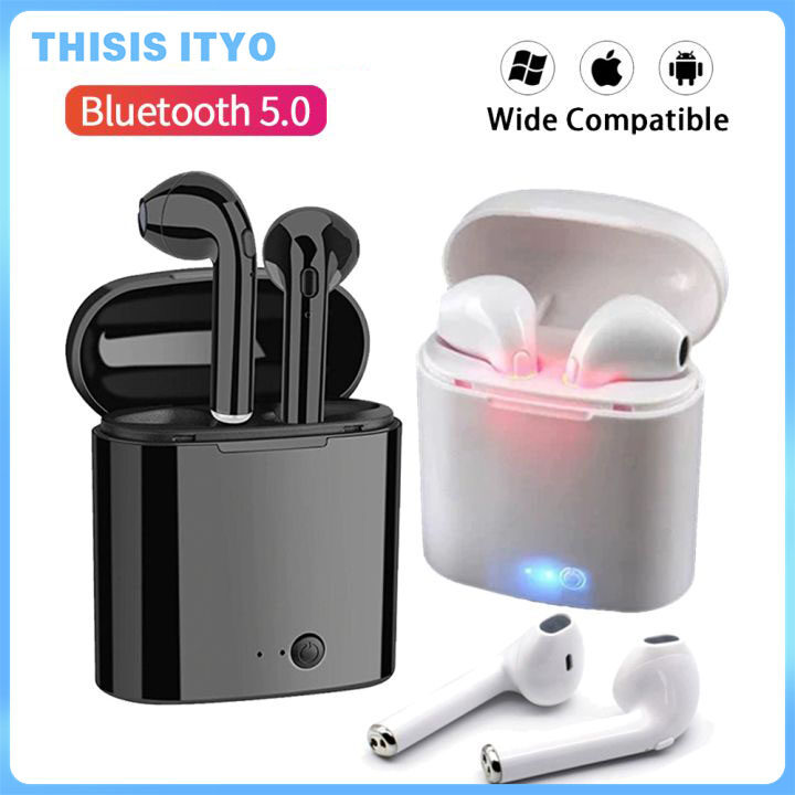Thisis Ityo i7s tws wireless bluetooth earphones 5.0 sports earbuds with microphone charging case earphones for all smartphones
