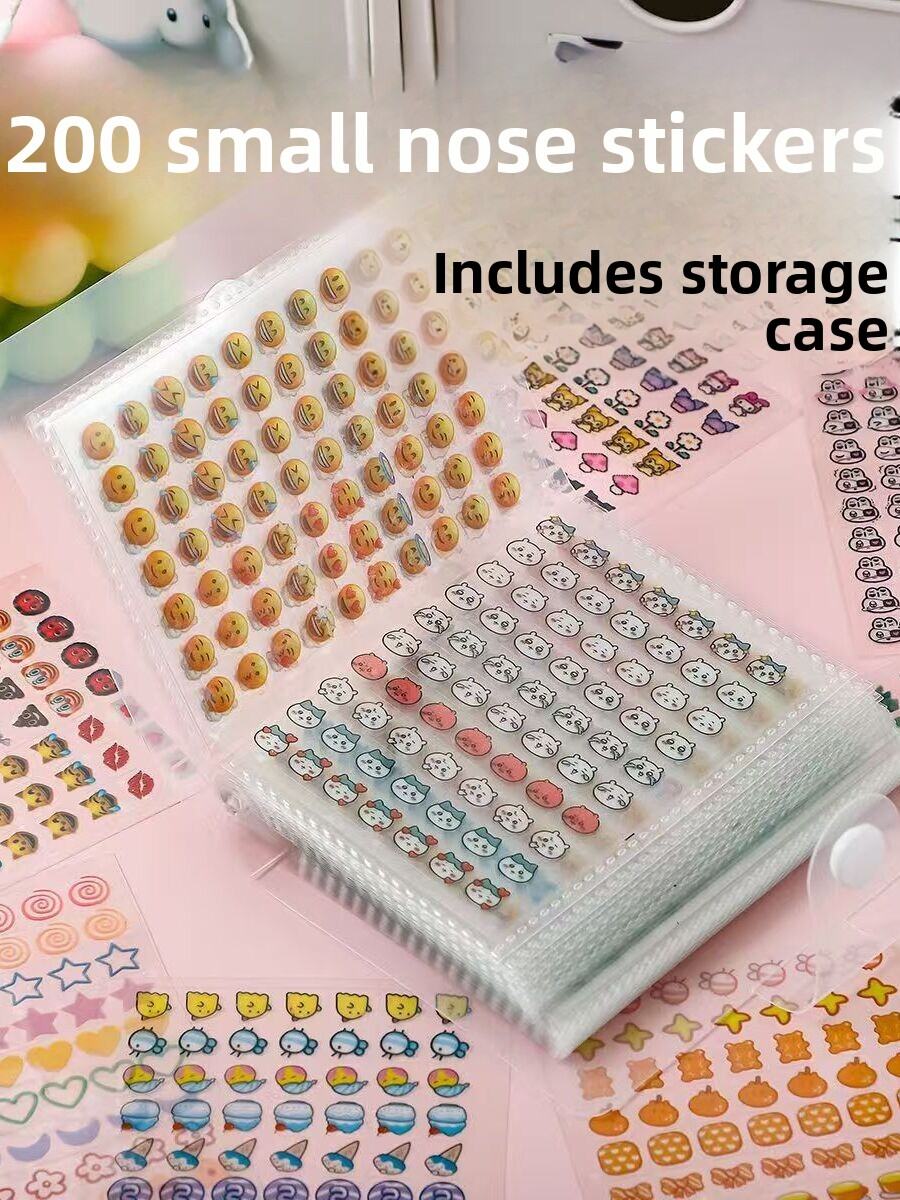 Adorable Small Nose Gag Stickers Pencil Spoon Phone Case Stickers over Multiple High Aesthetic Value Cute Stickers for Kids