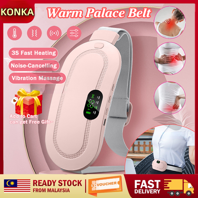 XM  HOT Smart Warm Palace Belt Menstrual Waist Belt Heating Pad Period Warm Palace Massage Women Pain Relief Belt Electric Heating Waist Belt 