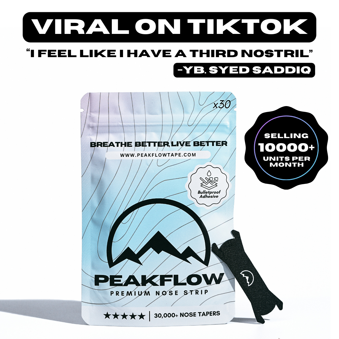 OFFICIAL Peakflow Nose Strip 2.0 Anti Snoring Improve Recovery Sleep Nasal Dilator Ubat Dengkur