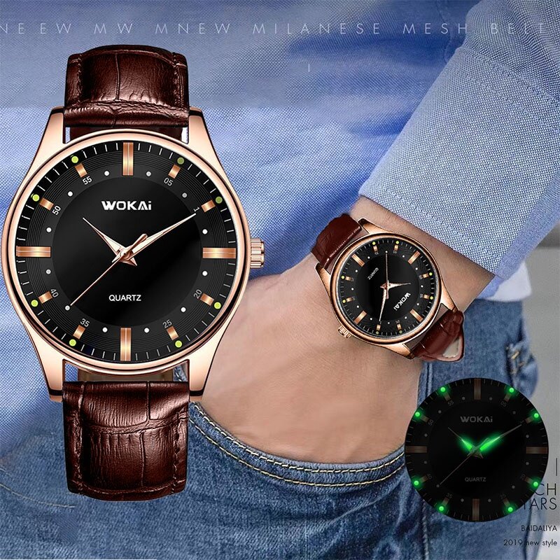 Men Watch Light Night Waterproof Watches