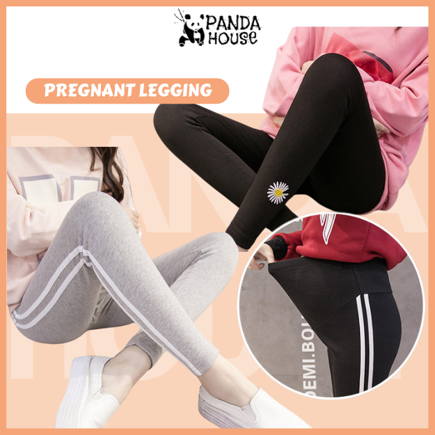 PANDA HOUSE Pregnancy Pants Maternity Wear Women Legging Fashion Bottoms Seluar Mengandung Seluar Panjang Barang Baby