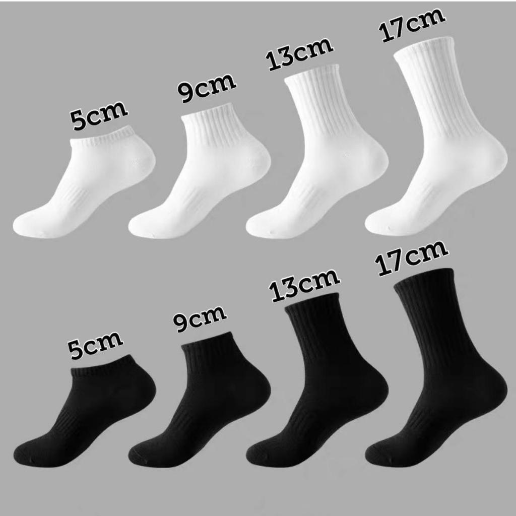 Socks Cotton Unisex Free Size Sport Running Stokin Lelaki Perempuan 