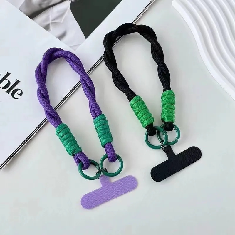 Summer Phone Strap Short Lanyard Card Holder Wristband Mobile Phone Accessories Handheld Clip Pad SIEWOLF Wireless Charging Case