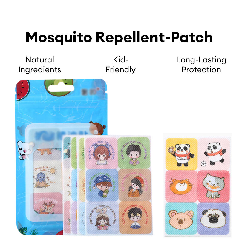 Cute cartoon mosquito repellent patch for infants and young children, mosquito repellent and cool in summer, not afraid of mosquito repellent patches