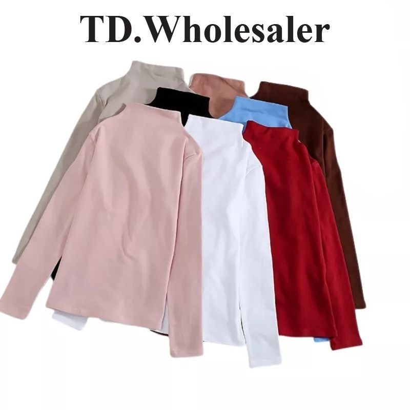 Inner baju lengan panjang inner perempuan muslimah kain lembut memeri plus size