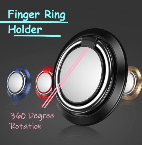 360 Degree Magnetic COOBOWE Phone Metal Finger Ring Holder For Mobile Phone