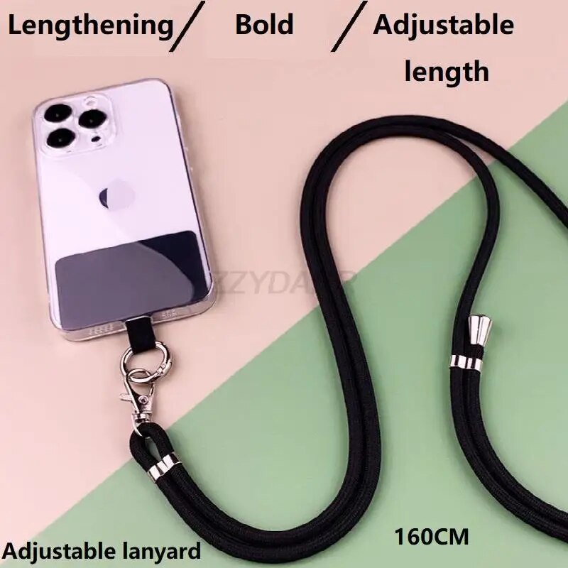 Creative mobile phone Adjustable Phone Lanyard and mobile phone ring@Prevents the phone from falling and the length can be adjusted freely